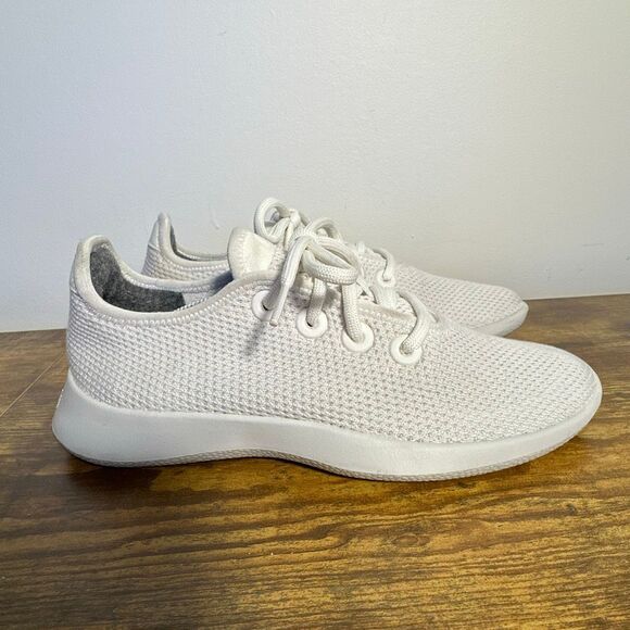 Allbirds Shoes Womens 8 White Tree Runner Trainers Comfort Sneakers - Picture 1 of 11